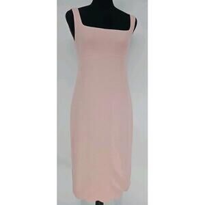 Ralph Lauren Black Label Wool Dress 6 Pretty Pink Empire Waist Shift Dress